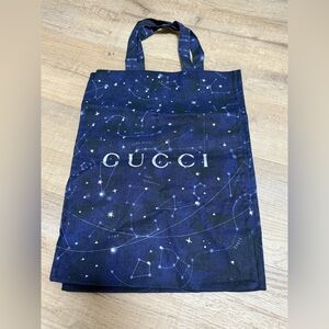 Gucci special edition navy constellation astrology cloth tote bag
